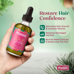 Madani Naturals Goutte Pipette Huile Cheveux - application facile et ciblée