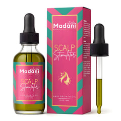 Madani Naturals Stimulateur Cuir Chevelu - bouteille pour nourrir et revitaliser les cheveux