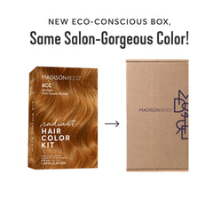 Nuance cuivre vif Blond Matera Marigold dans le colorant Madison Reed