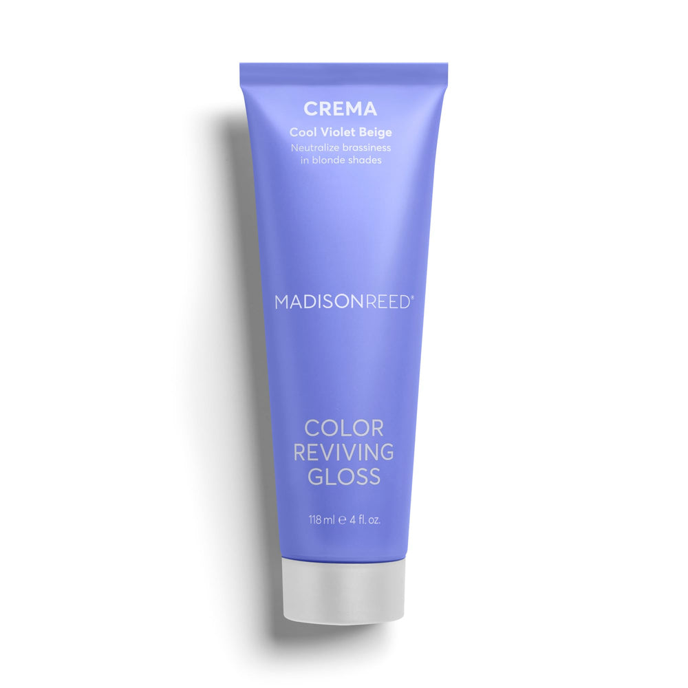 Madison Reed Color Reviving Gloss Crema - bouteille montrant ravive couleur et brillance.