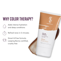 Application en 5 minutes pour rafraîchir la couleur et hydrater les cheveux.