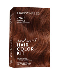 Kit Madison Reed Radiant Color avec crème colorante 7NCR, application précise et durable.