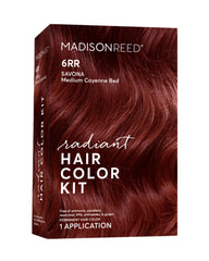 Madison Reed kit couleur rayonnante 6RR Cayenne Rouge, couleur vive durable