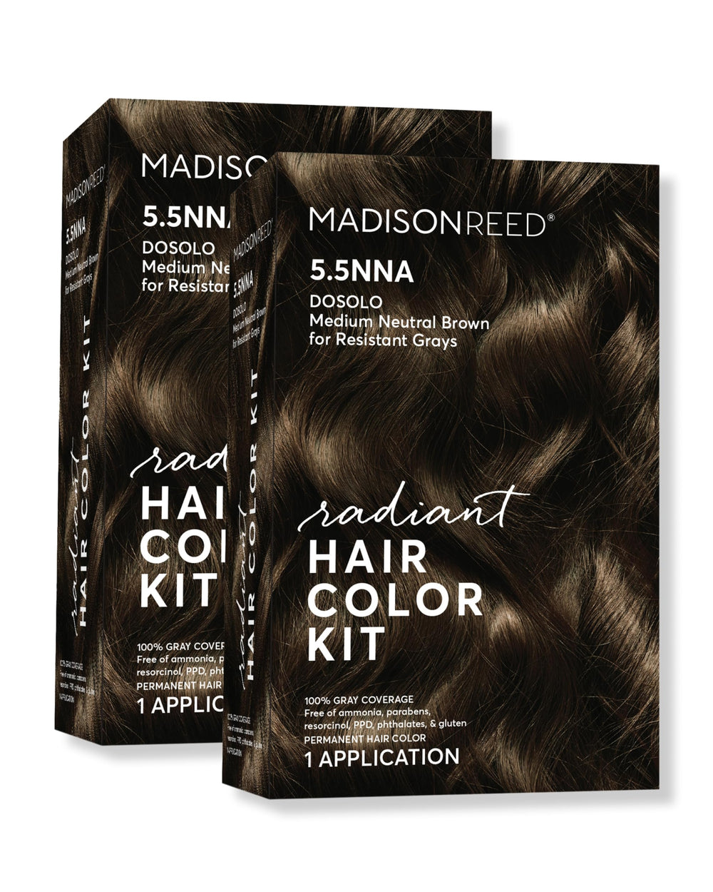 Madison Reed kit-coloration-radiant-5-5nna-dosolo offre une couverture gris durable à domicile.