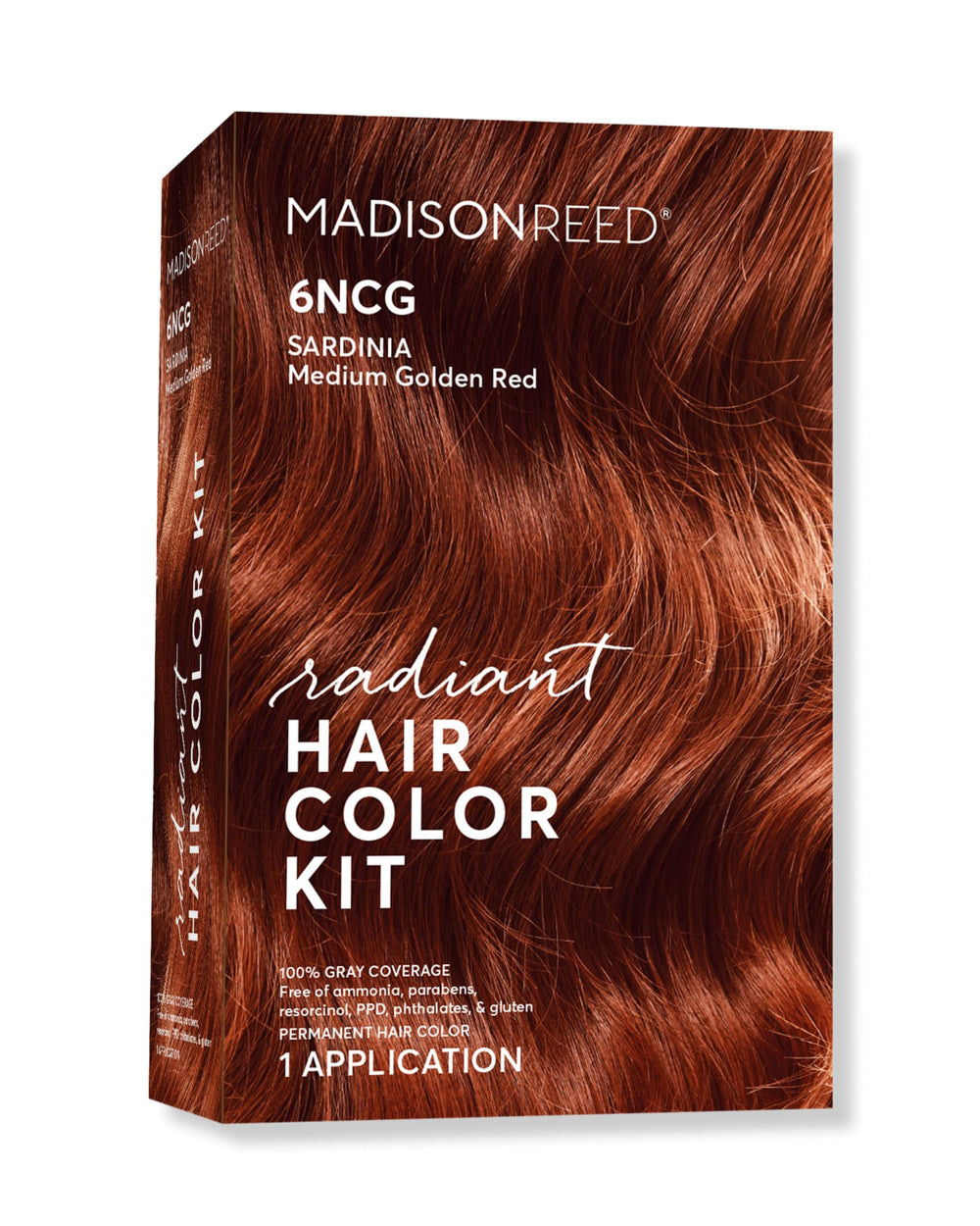 Kit Madison Reed Radiant Color, emballage clair et pratique pour usage à domicile.