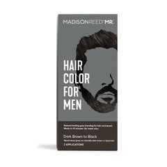 Madison Reed Mr Hair Color pour hommes – gel colorant noir camoufle les gris pour un look naturel.