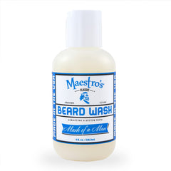 Maestro's Classic Beard Wash dans sa bouteille, prêt à hydrater et nettoyer.