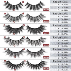 Cils MAGEFY en fibre 20mm dramatique pour un regard intense.