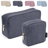 Magefy pochette maquillage corduroy avec poches interieures, organisation facile.