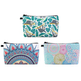 Trousse MAGEFY fleurs, rangement maquillage élégant lors des voyages.