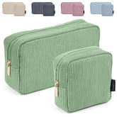 Trousse MAGEFY vert ensemble 2 pièces, rangement pratique pour sac à main.