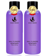 MAGIC ARMOR flacon monomère acrylique clair et durable pour extensions.