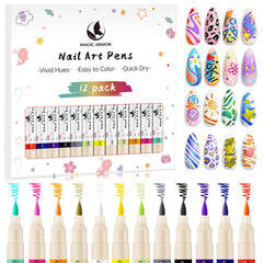 Magic Armor stylo-art-ongles, embout précis pour tracés nets et détails fins.
