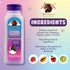 MAGICAL TRESSES Afro Unicorn - shampoing nourrissant extrait de framboise, hydratation des cheveux.