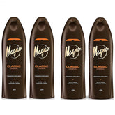 Gel douche Magno en lot de 4 bouteilles 550 ml, pratique pour toute la famille.