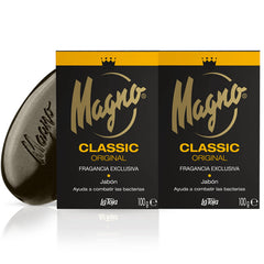 Détail texture savon Magno La Toja pour une sensation nourrissante.