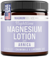 Magnum Solace : lotion magnésium Arnica pour les pieds et les jambes au coucher.
