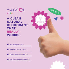 MagSol Organics Enchanted Dreamer déodorant — application facile peau sensible.