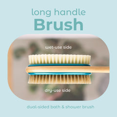 MainBasics brosse-dos-double-face-exfoliante-douce: exfolie sans agresser la peau, double-face pratique.