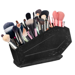 Maitys porte-pinceaux cercueil en bois gothique, rangement élégant pour maquillage