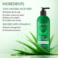 Gel cheveux Majestic Pure nourrit les longueurs et démêle doucement.