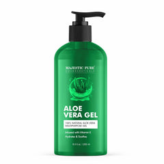 Gel visage Majestic Pure apaise et réhydrate rapidement la peau.