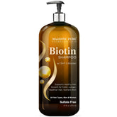 Majestic Pure Biotin Shampoing – flacon montrant volume et hydratation.