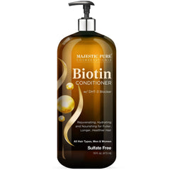 Majestic Pure Biotine – Bouteille versant, volume potentiel accru grâce au soin.