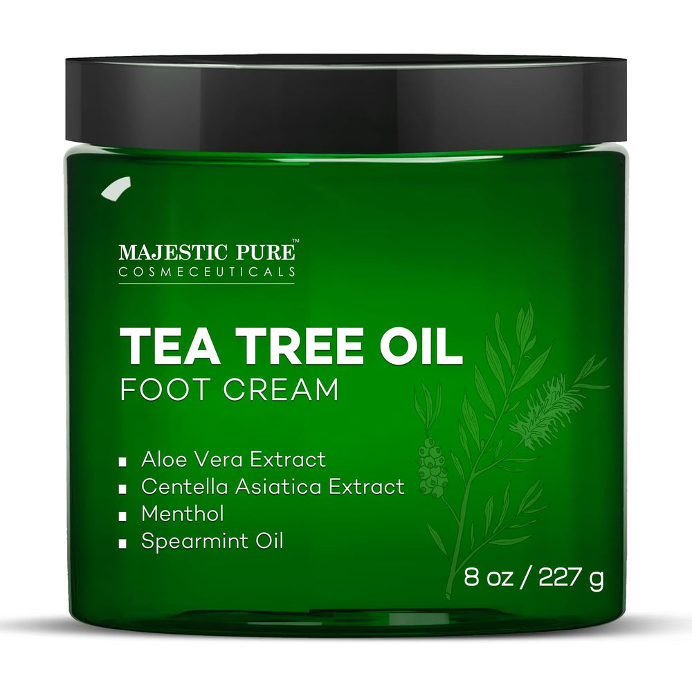 Majestic Pure Crème Pied Arbre Thé Application : hydrate et apaise la peau