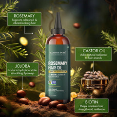 Flacon Majestic Pure romarin pur avec parfum naturel apaisant