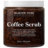 Gommage Majestic Pure Arabica – bouteille montrant l exfoliation naturelle pour peau lisse