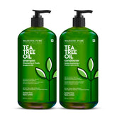 Shampooing Majestic Pure Tea Tree dans sa bouteille, hydratant et sans sulfate.