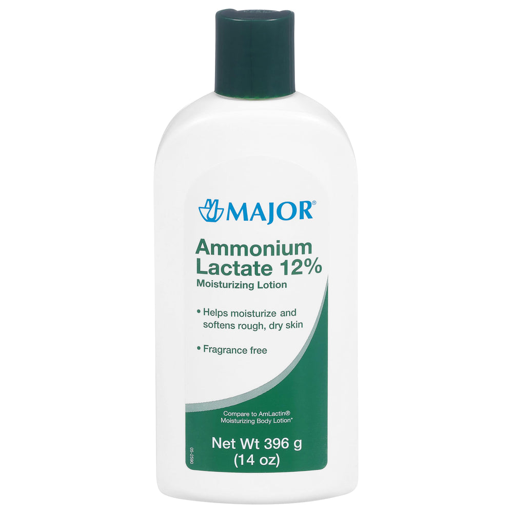 MAJOR Ammonium Lactate 12% : bouteille hydratante pour peau sèche.