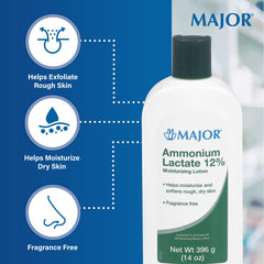 MAJOR Ammonium Lactate 12% : application en massage pour peau douce