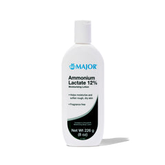 MAJOR lotion lactate 12% avec pompe, hydratation douce pour peau sèche.
