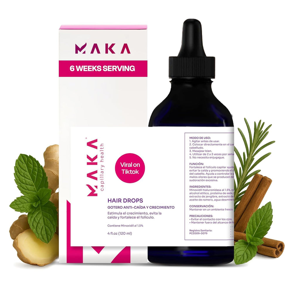 Maka Capilar Health gouttes pour croissance des cheveux chez femmes et hommes