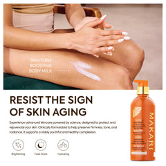 MAKARI Extreme Active Intense Carrot & Argan Oil Body Milk absorption-rapide: absorption rapide sans fini gras.