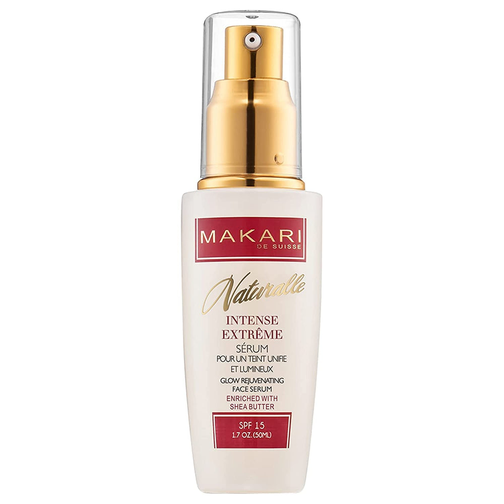 Makari Intense Extreme Toning Serum – bouteille avec pompe pour application précise et propre.