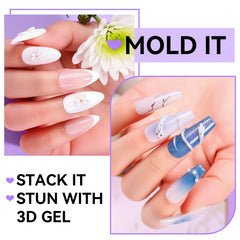 Makartt 3D Gel Art moules papillons pour motifs légers.