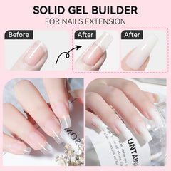 Makartt Gel d'extension pour ongles, application simple et tenue longue.