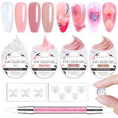 Makartt 3D Sculpting Gel kit packaging shows the complete starter set.