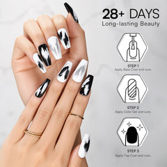 Base et top coat ongles Makartt: finition lisse et durable.