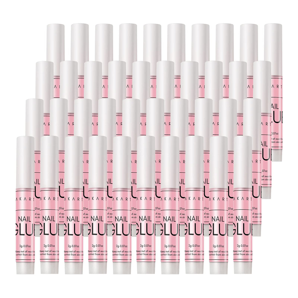 Makartt colles à ongles 40 tubes : kit pro durable pour poses propres.