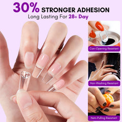 Colle gel transparente et non jaunissante pour une manucure claire