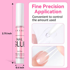 Makartt Colle Ongles application rapide sur ongles naturels et faux.
