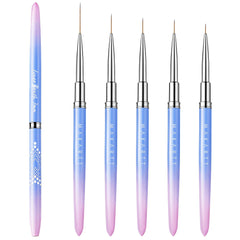 Makartt ensemble pinceaux liners: ensemble prêt pour des tracés précis en nail art.
