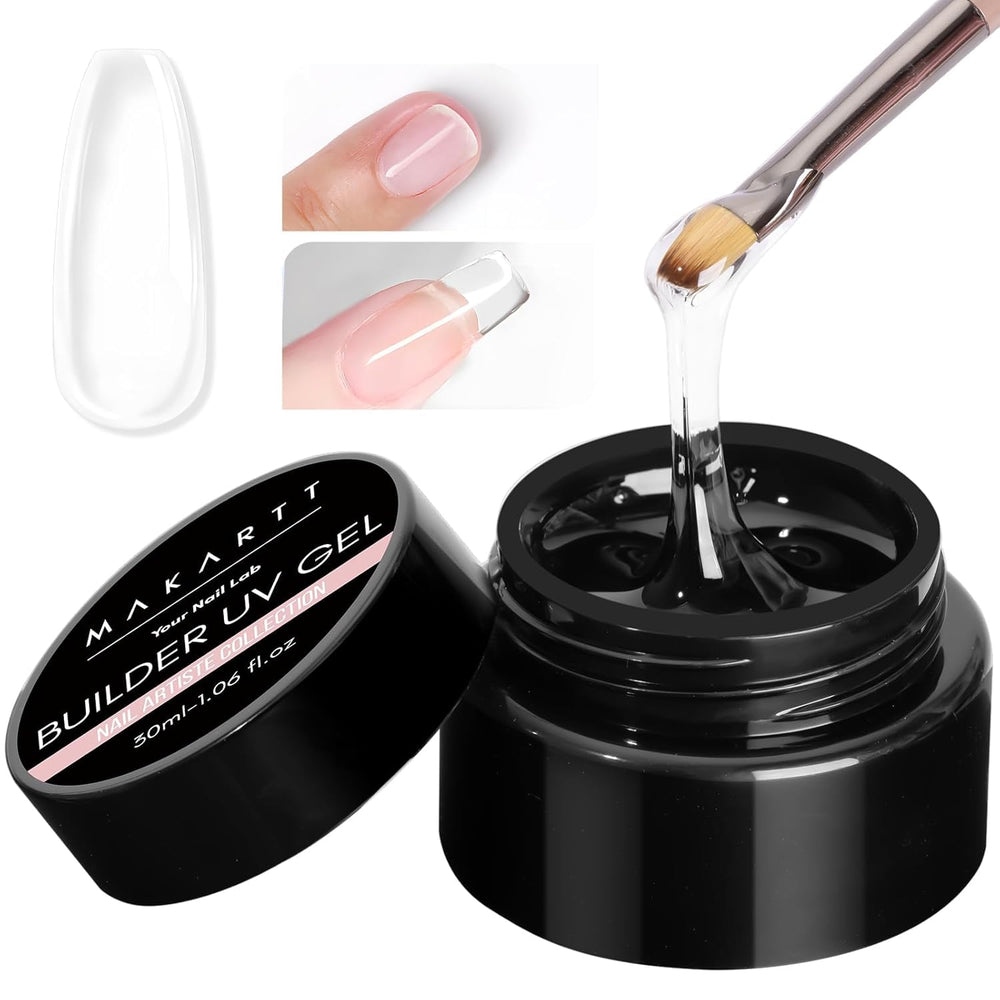 Makartt gel de construction clair, extension d’ongles impeccables et durables.