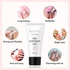Gel Poly Makartt pour extensions longue tenue sur ongles