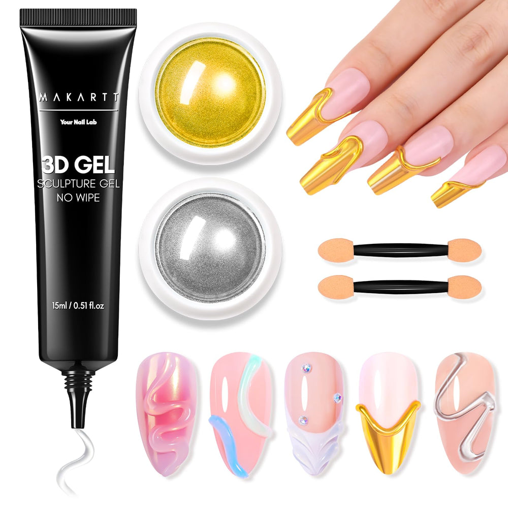 Makartt kit gel 3D, emballage élégant pour démarrage facile.