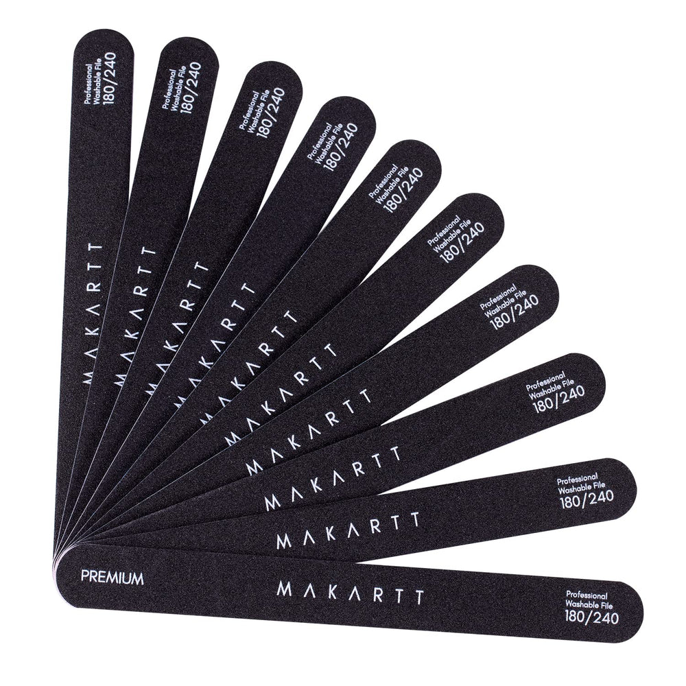 Makartt lime à ongles double face 180/240 pour contours nets et lisses.
